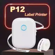 Portable Label Maker P12 Wireless Bluetooth Continuous Printer Handheld Machine