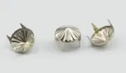 Size 40 9mm Silver Cone Nailhead 4 Prongs Non Rusting - 50 PCS