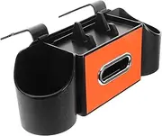 EXAOMBLE Headrest Backseat Car Organizer with Tissue Holder and Hooks Versatile Storage for Snacks Phones and Keys Durable Design for Efficient Car Travel Accessories