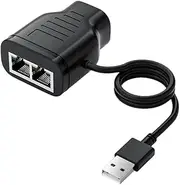 2-in-1 Adapter Network Hundred Megabit Network Sharing RJ45 Multifunctional One-Two Network Splitter