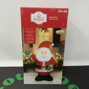Santa Clause Waving Christmas Inflatable Holiday Time 3.5 FT Tall Indoor Outdoor