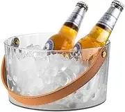 Ice Buckets Portable Beer Ice BucketCommercial Acrylic Champagne BucketFruit Storage BucketBar Ice Bucket Beer, Drinks and Wine Cooler