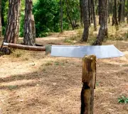Custom Handmade Carbon Steel Balde Two Handed Survival Machete-Hunting 36 inches
