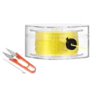 55Yard Flat Stretchy Bracelet String 0.8mm Elastic Beading Cord Yellow