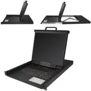 StarTech 8 Port Rackmount KVM Console for Server Rack - VGA KVM - 19in - 1U