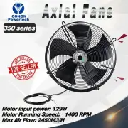 350mm 1Ph Axial Fan 240V 1400RPM Suction 6Pole for Evaporative Cooling Systems