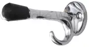 1247L SILVER HAT COAT BAG TOWEL BATH TOILET ROBE HOOK DOOR HANGER BUMPER STOPPER