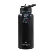 Lemon & Lime Refresh 1L Insulated Bottle Drinking Flask Tumbler w/ Straw Assort