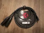 USB C To 2 XLR Male Patch Cables - Ships Free! ** New Item! **