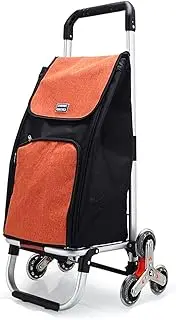 Lightweight, Shopping Cart Shopping Trolley Cart with 6 Wheels Portable Trailer Shopping Grocery Foldable Cart for Grocery, Travel Utility Cart