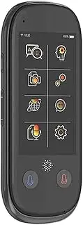 Portable Intelligent Translator Multi Language Two-Way Real Time Voice Text Translation Pocket Device Wireless Bluetooth (Color : Black) Hello Yearn for FANDIAO