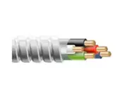 12/4 Metal Clad (MC) Cable with Ground, Aluminium Armor and Solid Copper Conduct