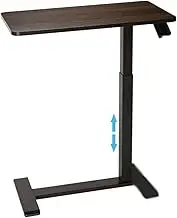 Simple and Practical Laptop Desk, Home Pneumatic Sit Stand Table, Mobile Standing Desk, Height Adjustable Rolling Desk, Foe Couch Bed(B)