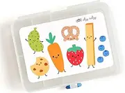 Itzy Ritzy Divided Snack Box – BPA-Free Travel Snack Container with 6 Compartments and Snap-Tight Lid – Convenient Food Storage for Car Rides, Daycare, and On-The-Go