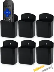 6 Packs Remote Control Holder Wall TV Remote Holder Self Adhesive Marker Holder,