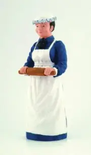 MINIATURE DOLLHOUSE 1:12 SCALE COOK WITH ROLLING PIN - DP244