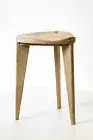 Oak Stool carved seat, height 45cm - 18", three legged, Oak Chair, Stool, Chair,