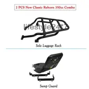 For Royal Enfield "Solo Luggage Rear Rack & Sump guard" Classic Reborn 350cc