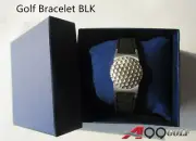 Power Golf Magnetic Titanium Black/White Bracelet With Detachable Ball Marker