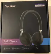 Yealink BH72 Teams Bluetooth Stereo Headset - Black BH72