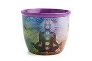Crystal Wonderland Wild Scents Chakra Ceramic Smudge Bowl Incense Burner