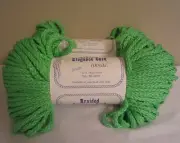 Lot of 2 Rolls of Parrot Neon Green 6mm Braided Elegance Macrame Cord 200yds