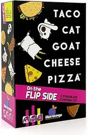Blue Orange Games Taco Cat Goat Cheese Pizza on The Flip Side (Stand Alone Expansion), Multi-Colour (09042)