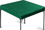 Game Table Cover Square Felt Game Tablecover Folding Tablecloth for Card Table for Playing Poker Cards Mahjong Dominoes Jigsaw Puzzles Board Games (Green, 36 x 36 x 4 Inch)