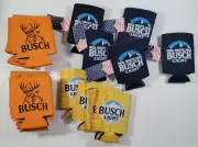 Busch Light Koozies 12oz Lot Of 20- 11 Orange 5- Blue 4-Corn