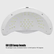 168W Gel Polish Dryer Dual Light UV Nail Lamp Infrared Induction Nail Curing