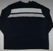 NWT Saks Fifth Avenue Modern $188 NAVY/WHITE/GRAY Colorblock Sweater Men's XXL