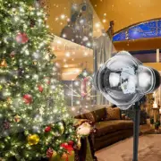 Christmas LED Snowflake Projector Laser Light Snowfall Outdoor Xmas Decor Lamp