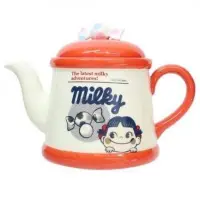 在飛比找Yahoo!奇摩拍賣優惠-正版授權 日本帶回 不二家 PEKO 牛奶妹 陶瓷茶壺 玻璃