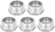 Reducing Adapter, 5Pcs 1in NPT Male to 1/2in NPT Female Reducing Adapter Hex Head Threaded Pipe Fittings Stainless Steel Hex Threaded Pipe