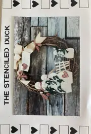 Tole Pattern Packet: Seasons Greetings Snowman Wreath - The Stenciled Duck