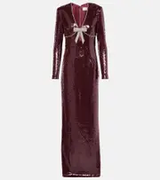 [Rebecca Vallance] Rebecca Vallance x Nicky Hilton Zelda sequined gown UK 8 red