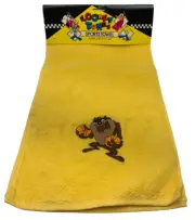 Looney Tunes Sports Towel Super Size 11" x 44" Taz Yellow Embroidered Vintage