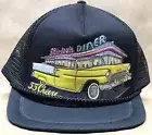 NOS VTG 55 CHEVY BEL AIR KANDI TOPS TRUCKER HAT SHIRLEY'S DINER - MADE IN ROC