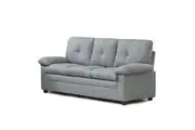 Foret 3 Seater Sofa Sectional Lounge Couch Furniture Modern Fabric Grey