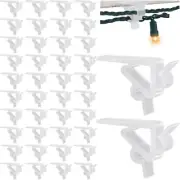 50 Pcs Christmas Gutter Hooks Clip for Hanging Outdoor Light, Weatherproof Festi