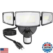 Olafus 42W Motion Sensor Outdoor Light Plug in, Motion Flood Light Dusk to Da