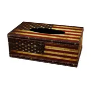 Classic Star and Stripes British Vintage Style Home Tissue Box