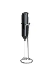 Electric Milk Frother Handheld with Stainless Steel Stand Battery Powered New