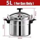 3L/5L Pressure Cooker Aluminum Explosion Proof Pressure Canner with Safety Lock