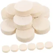 BUGUUYO Rotary Tool Polishing Kit 100pcs Wool Grinding Heads 1 Inch Diameter Watch Jewelry Polishing Pads Buffing Wheel