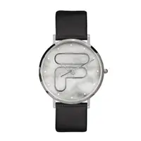 在飛比找蝦皮商城優惠-【FILA 斐樂】大理石LOGO造型手錶-個性黑/38-19