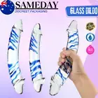 Crystal Glass Big Realistic Dildo Double-Ended Anal Plug Thruster Adult Sex Toy