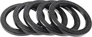 X AUTOHAUX Universal Oil Seal TC Double Lip W Steel Spring Seal Ring Rotary Shaft Seal 80x105x10mm High Pressure Nitrile Rubber Black 5 Pcs