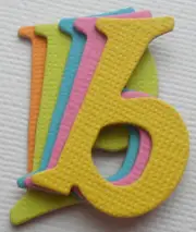 Lowercase *BRiTE COLORS* Chipboard Alphabet Letters Embellishment