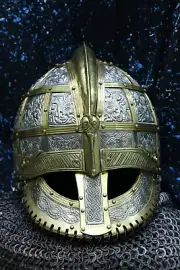 Medieval Vandal Viking Helmet Larp Replica Sca Head Wear Costume For Roleplay